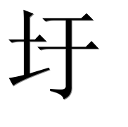 Иероглиф 圩