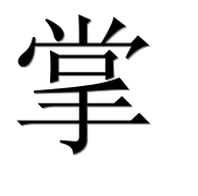 Иероглиф 掌