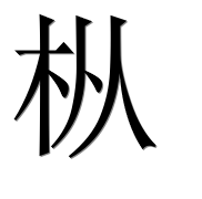 Иероглиф 枞