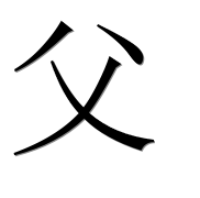 Иероглиф 父