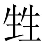 Иероглиф 甡