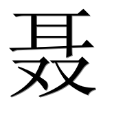 Иероглиф 聂