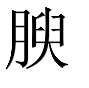 Иероглиф 腴