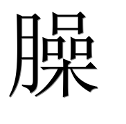 Иероглиф 臊