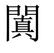 Иероглиф 闐
