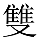 Иероглиф 雙