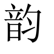 Иероглиф 韵