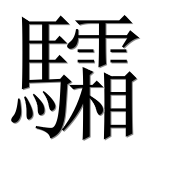 Иероглиф 驦