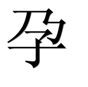 Иероглиф 孕