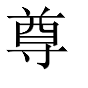 Иероглиф 尊