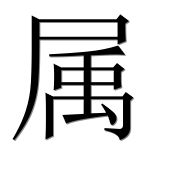 Иероглиф 属