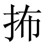 Иероглиф 抪