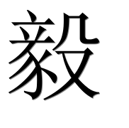 Иероглиф 毅