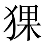 Иероглиф 猓