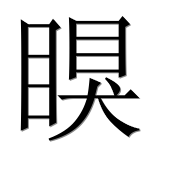 Иероглиф 瞁