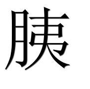 Иероглиф 胰