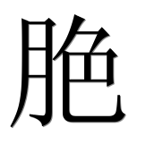 Иероглиф 脃