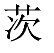 Иероглиф 茨