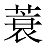 Иероглиф 蓑