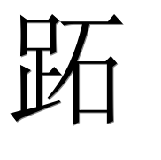 Иероглиф 跖