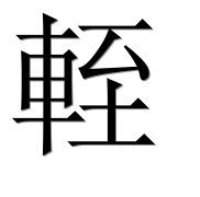 Иероглиф 輊