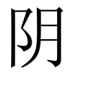 Иероглиф 阴